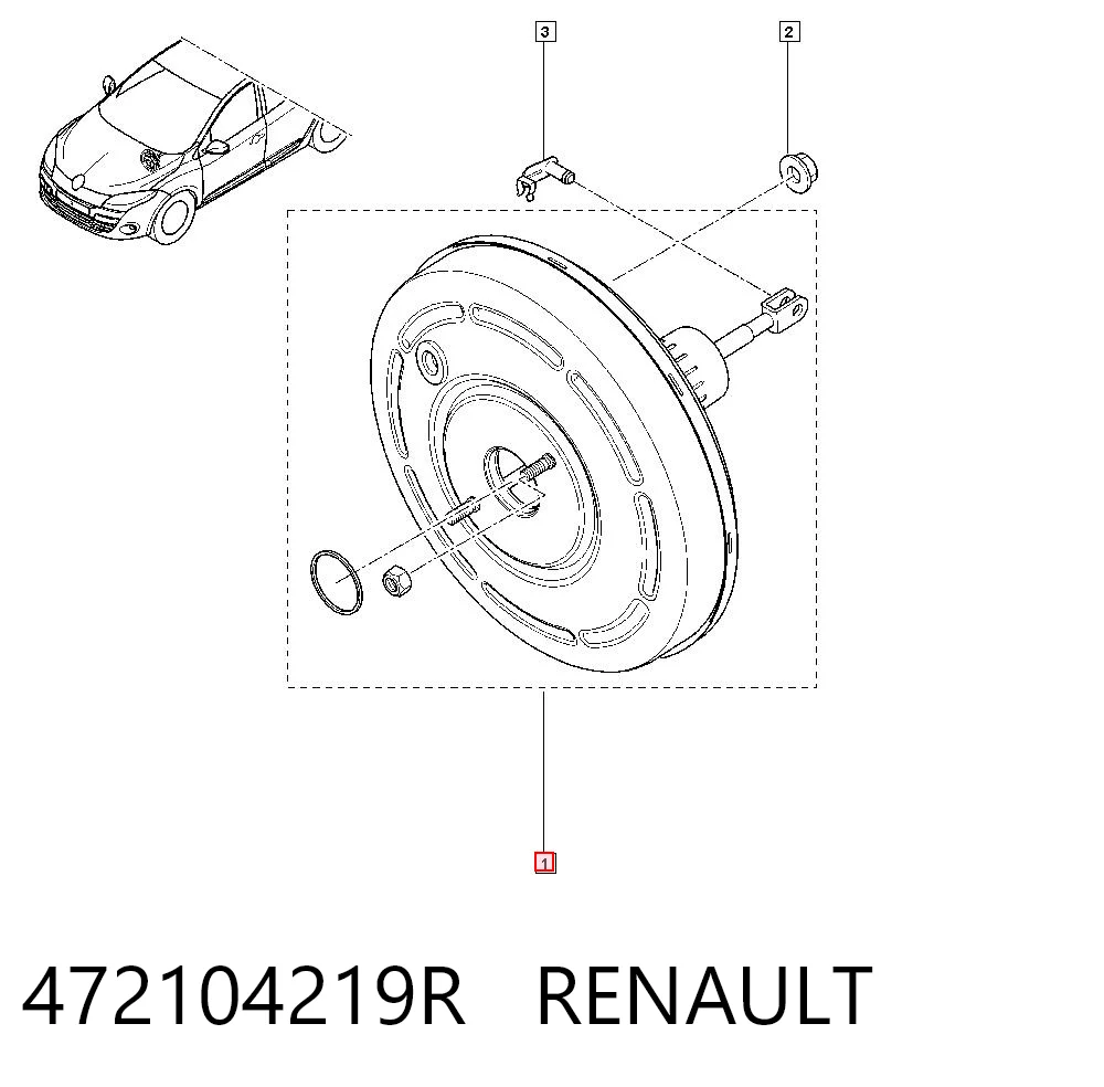 Servofreno Renault Scenic GRAND III monovolumen (JZ0, JZ1) (2009 - 2016) precio, desde 34,85 EUR
