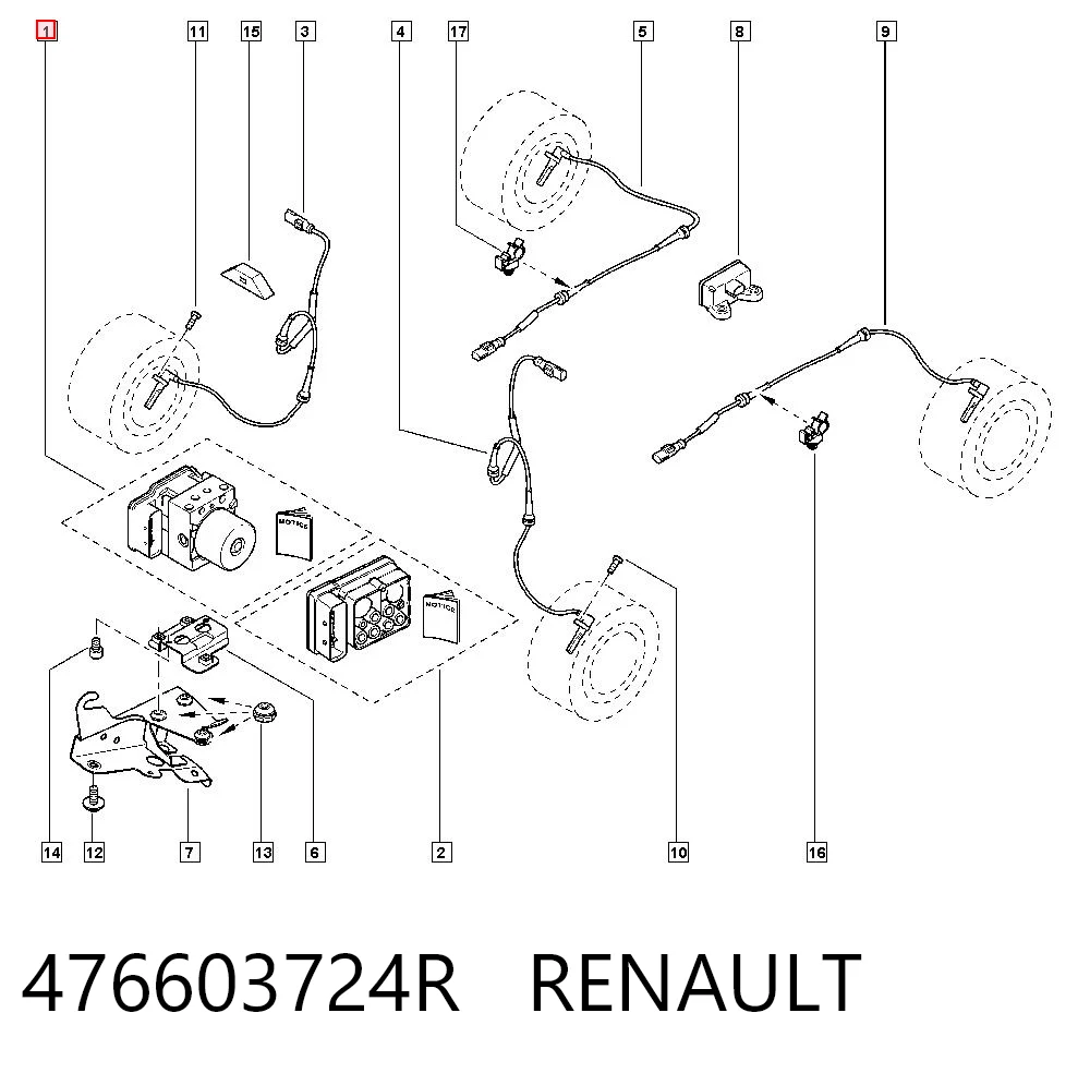 Comprar Módulo hidráulico de ABS Renault Laguna III BT0, BT1 a bajo precio