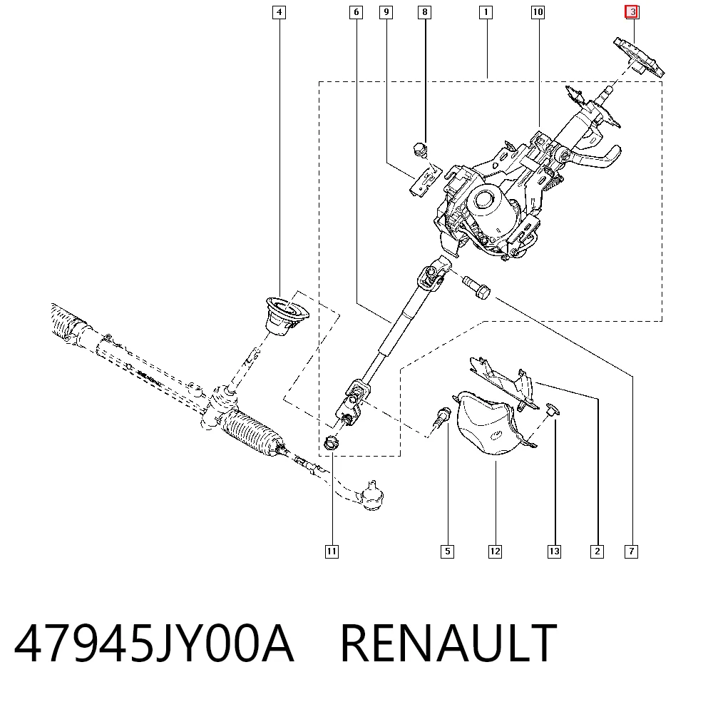 Sensor angulo direccion JUKE  hatchback (2010-2019) original desde 71,15 €