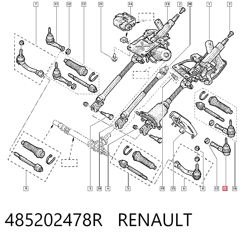 Rótulas de dirección Micra  hatchback (2002-2010) original desde 11,57 €