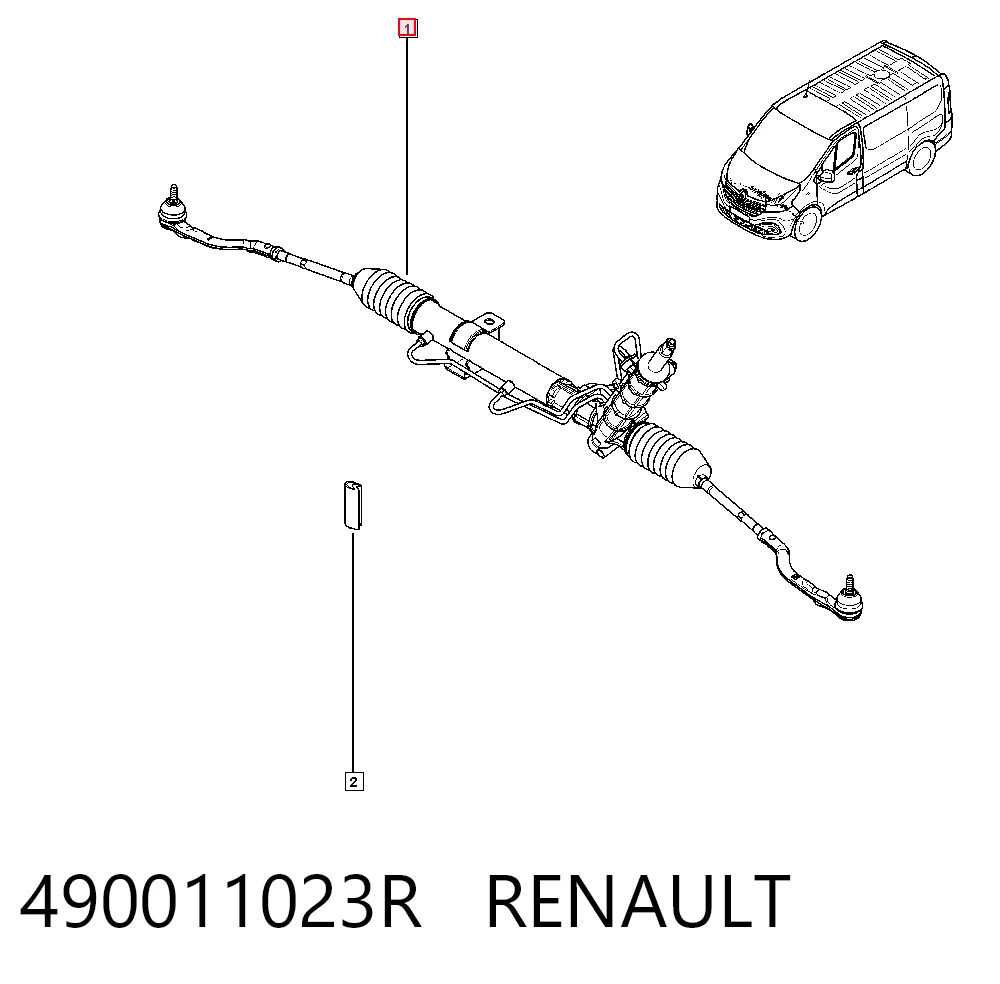 Engranaje de dirección Renault Trafic III plataforma a bordo (EG) (2014 - 2026) precio, desde 86,52 EUR