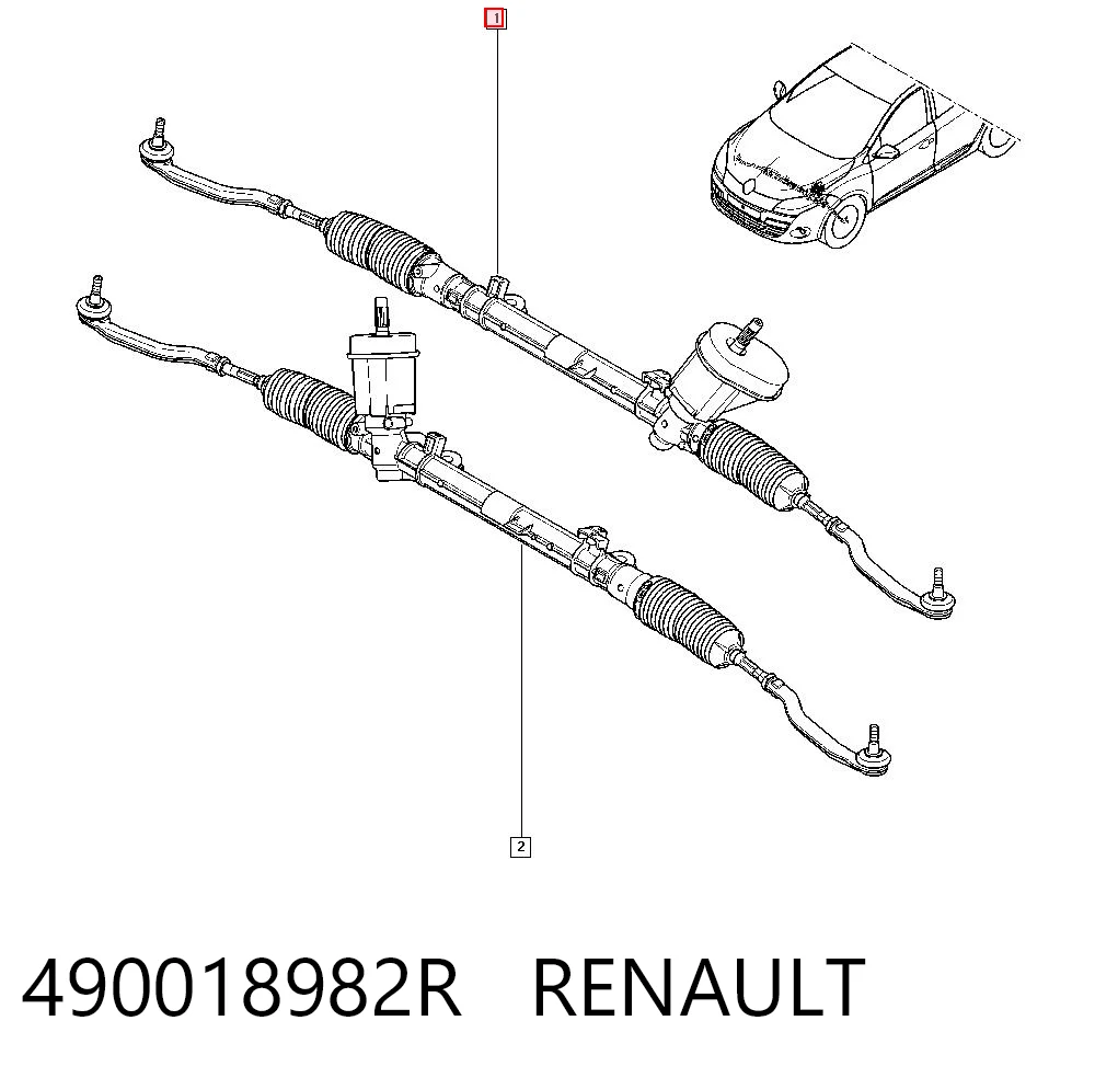 Cremallera caja de direccion Renault Scenic III (2009-2016)