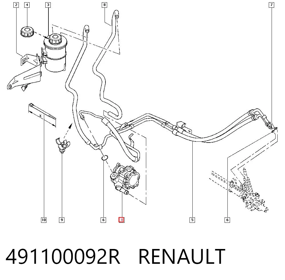 491100092R Renault (RVI)