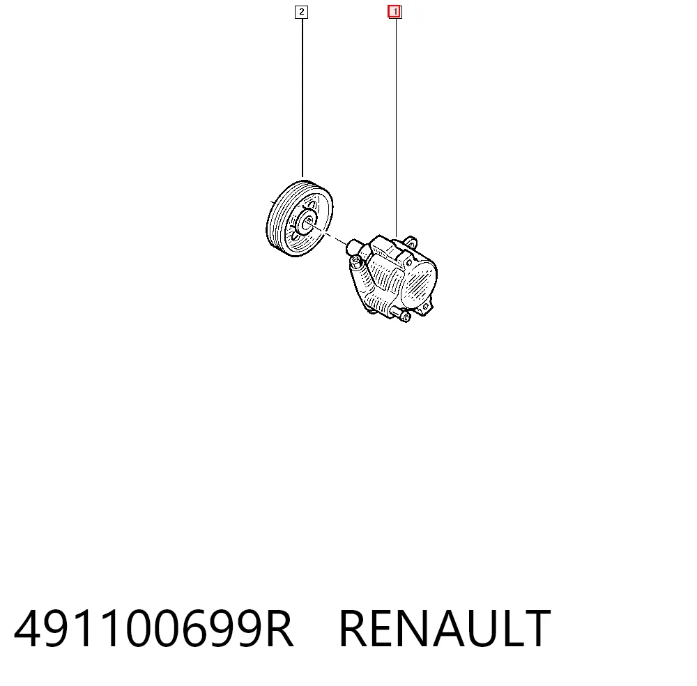 491100699R Renault (RVI) Bomba hidráulica de dirección