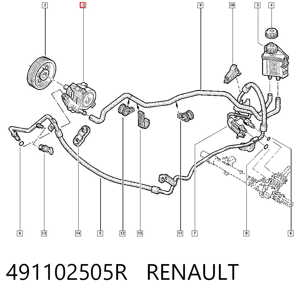 Bomba de dirección hidráulica Clio I hatchback (1990-1998) original desde 63,89 €