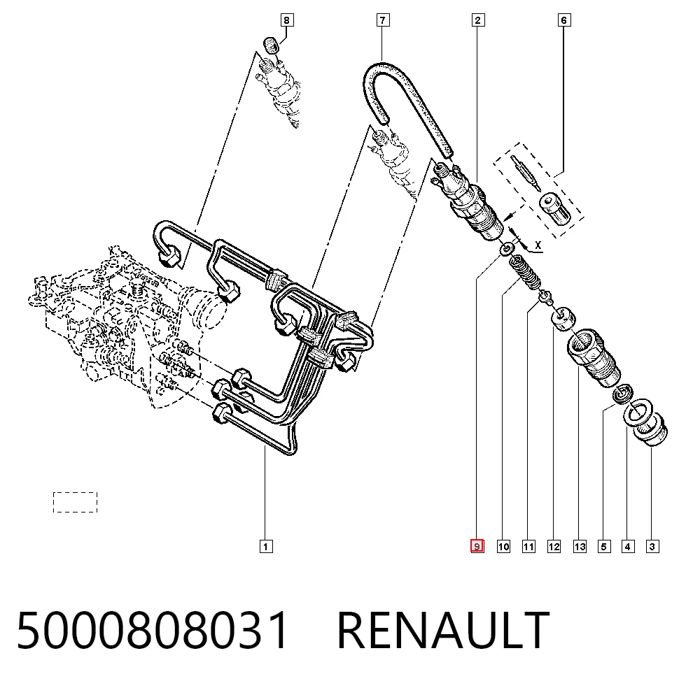 5000808031 Renault (RVI)