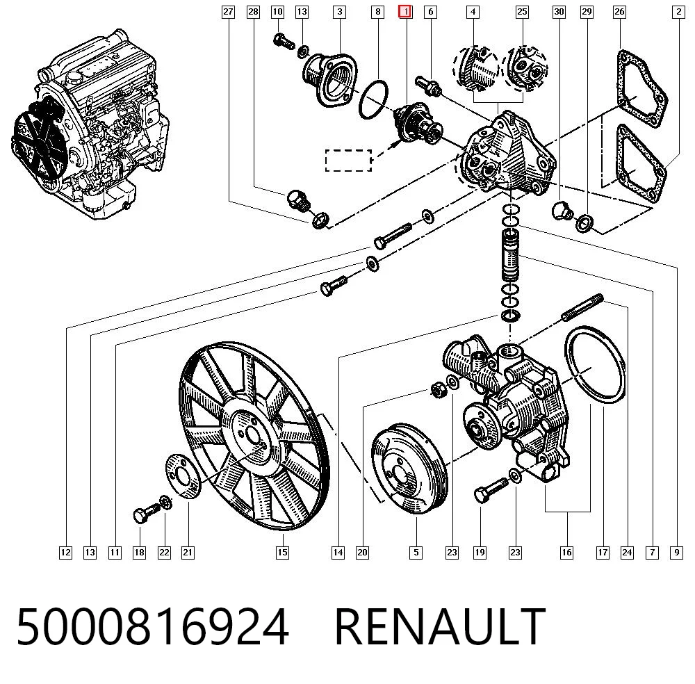 5000816924 Renault (RVI)