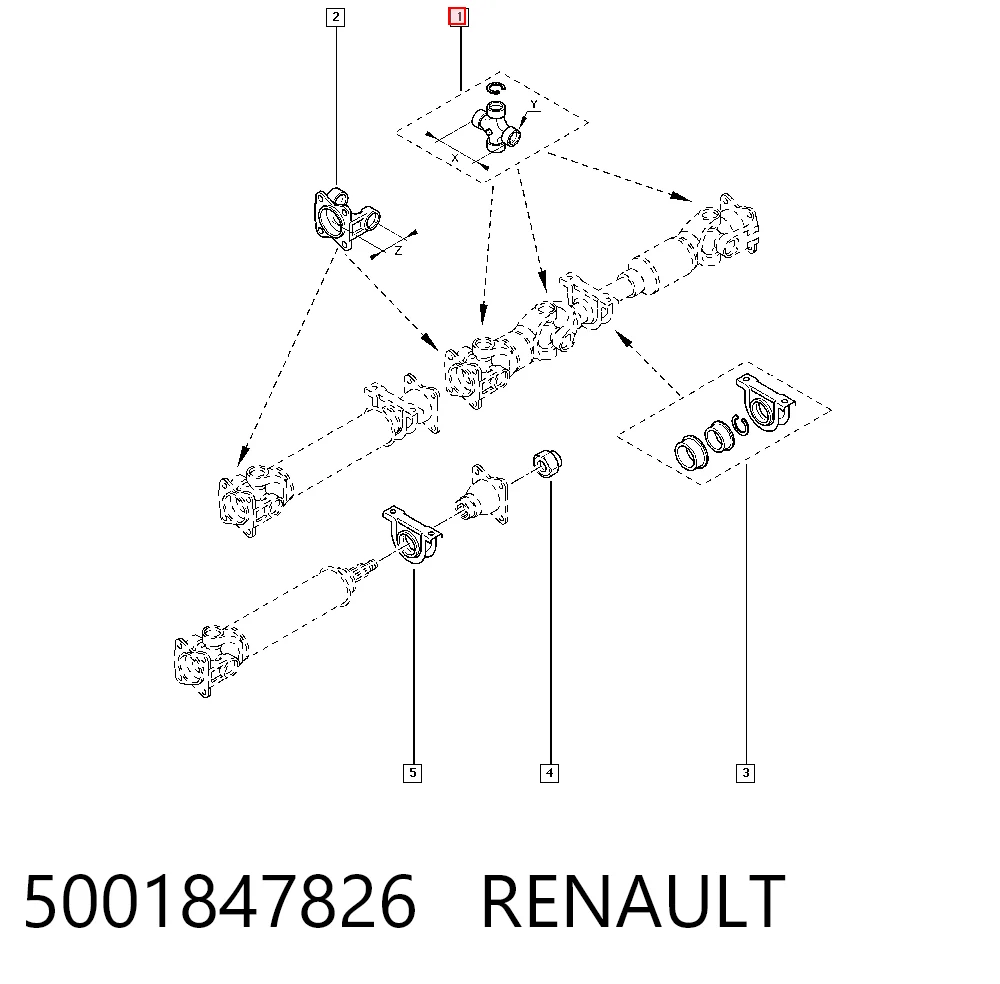 Cruceta cardan Iveco 42535251