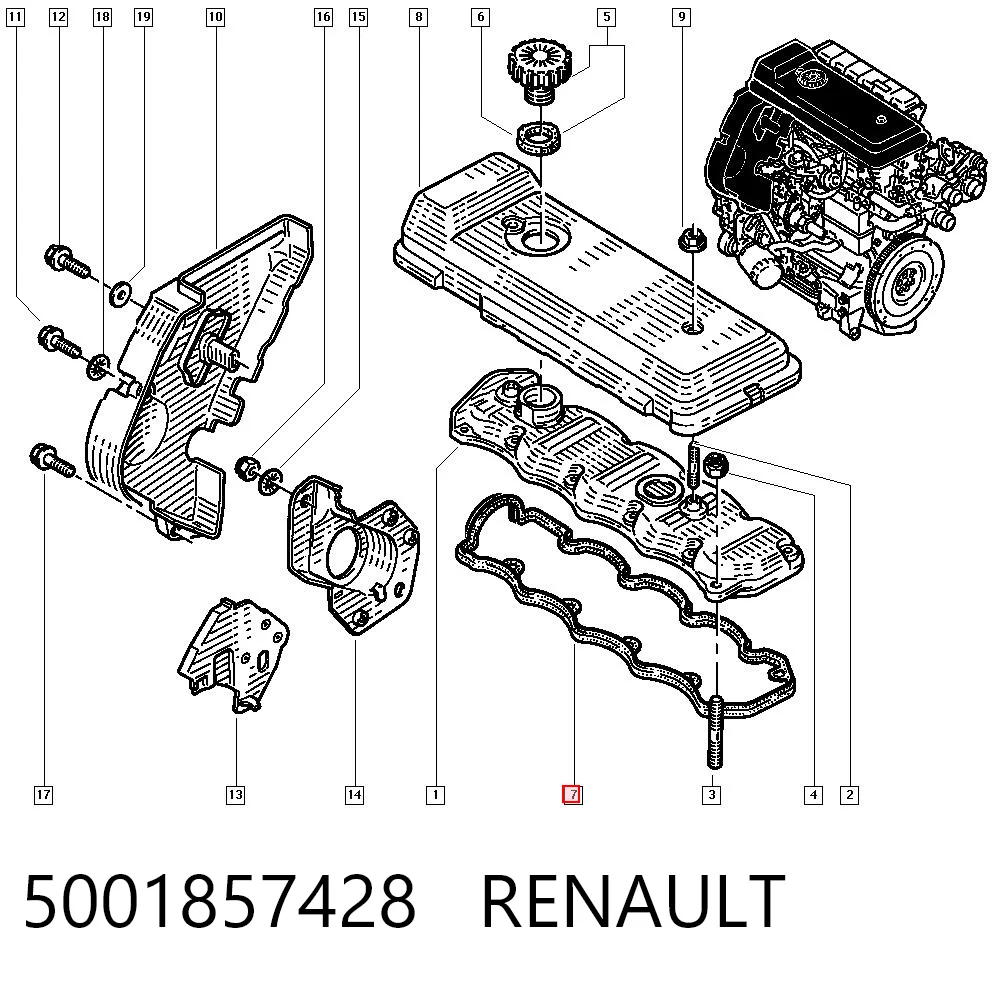 Junta tapa válvula Fiat Ducato I desde 8,99 €