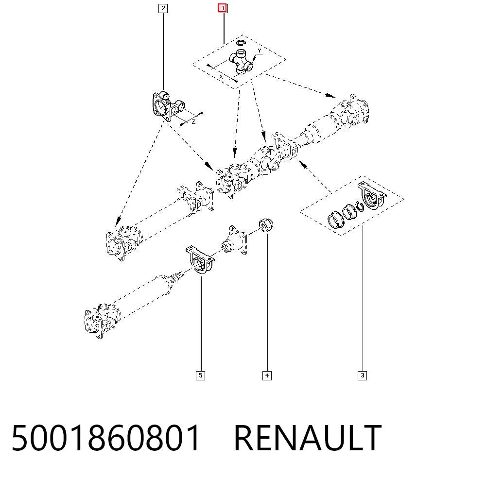 42535251 Iveco Cruceta transmision