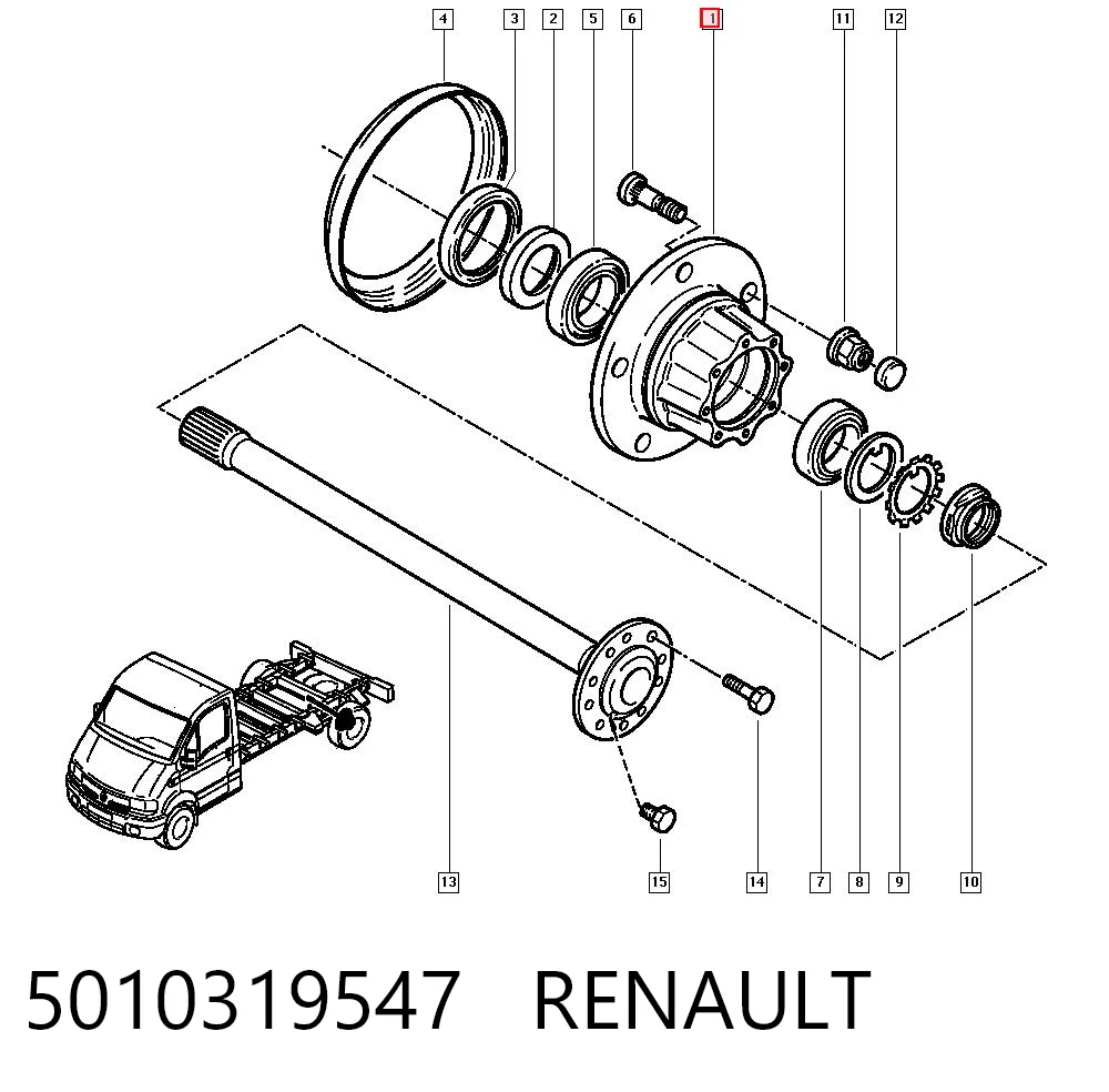 Comprar Cubo trasero Renault Trucks Mascott  FH a bajo precio