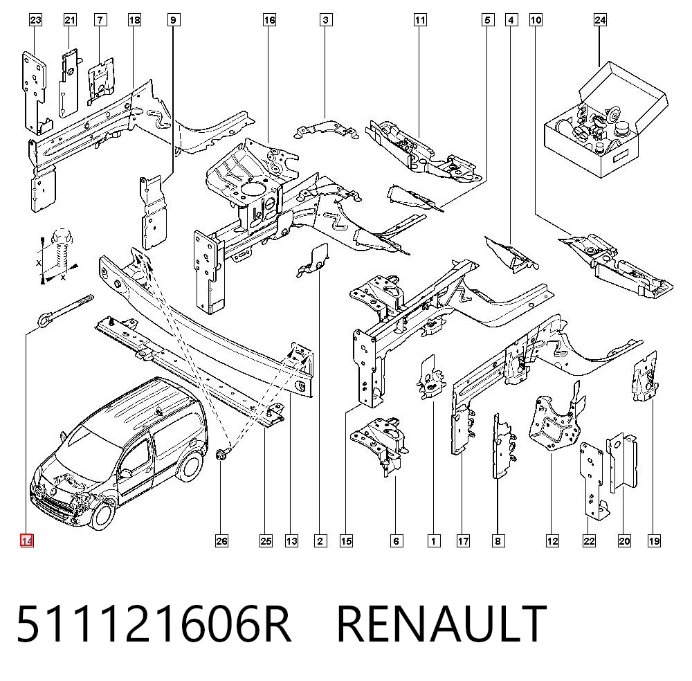 Gancho De Remolque 511121606R RENAULT