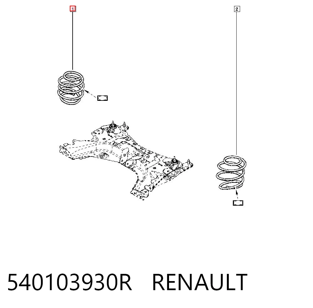 Comprar Muelle delantero Renault Clio  LU a bajo precio