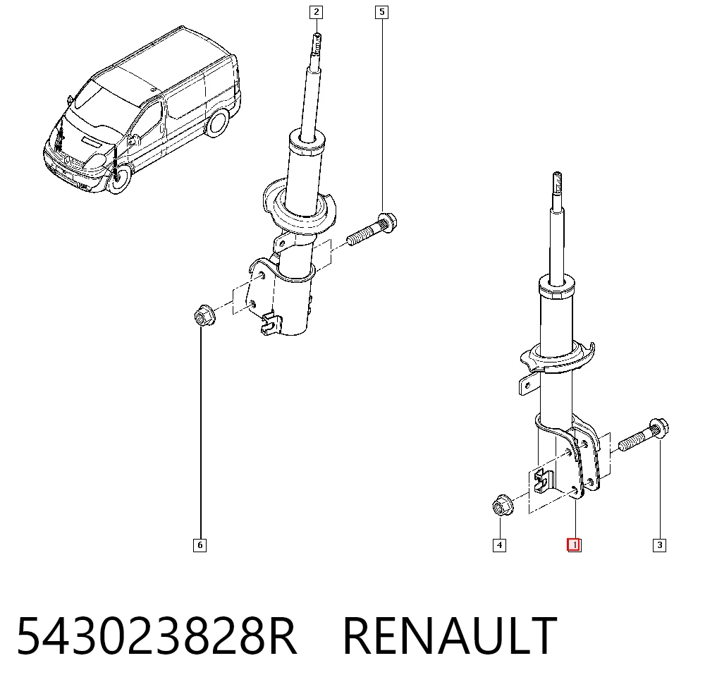 Comprar Amortiguador Renault Trafic III EG