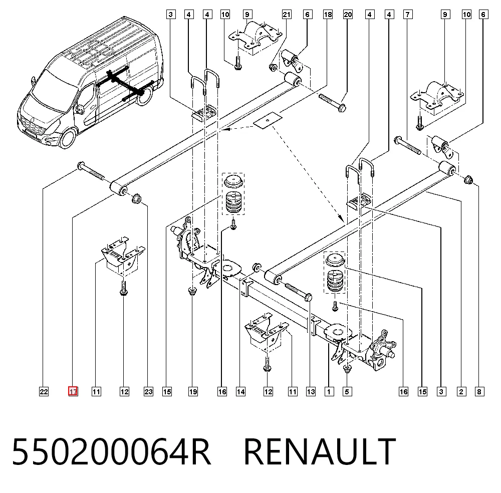 Comprar Ballesta trasera Renault Master III FV a bajo precio