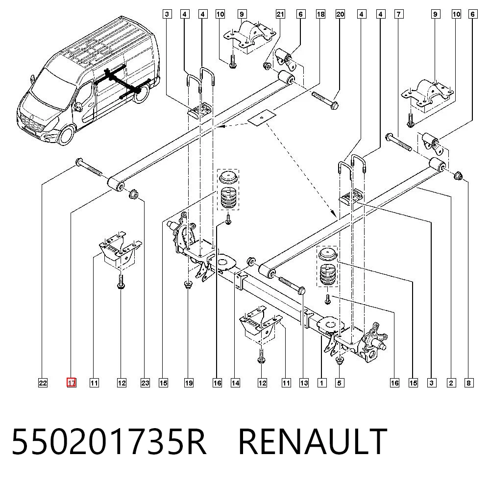 Comprar Ballesta trasera Renault Master III FV a bajo precio