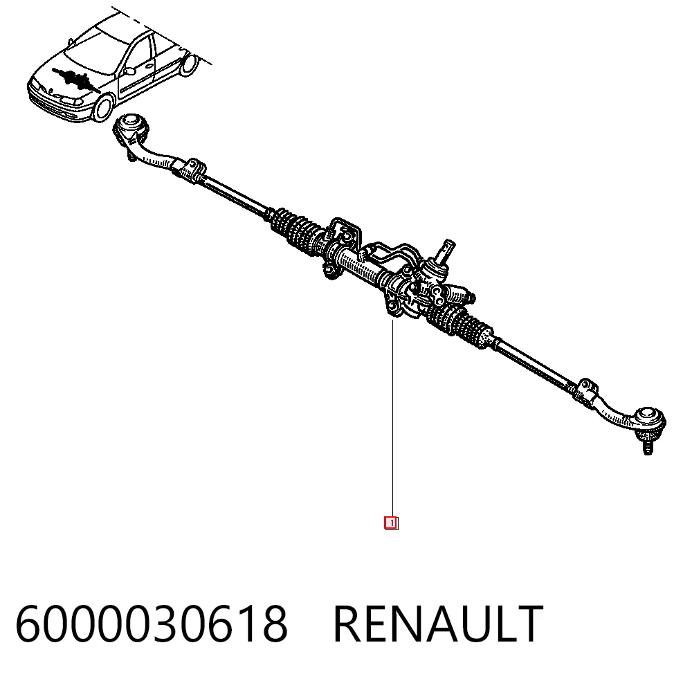 Engranaje de dirección Renault Laguna I hatchback (B56, 556) (1993 - 2002) precio, desde 71,15 EUR