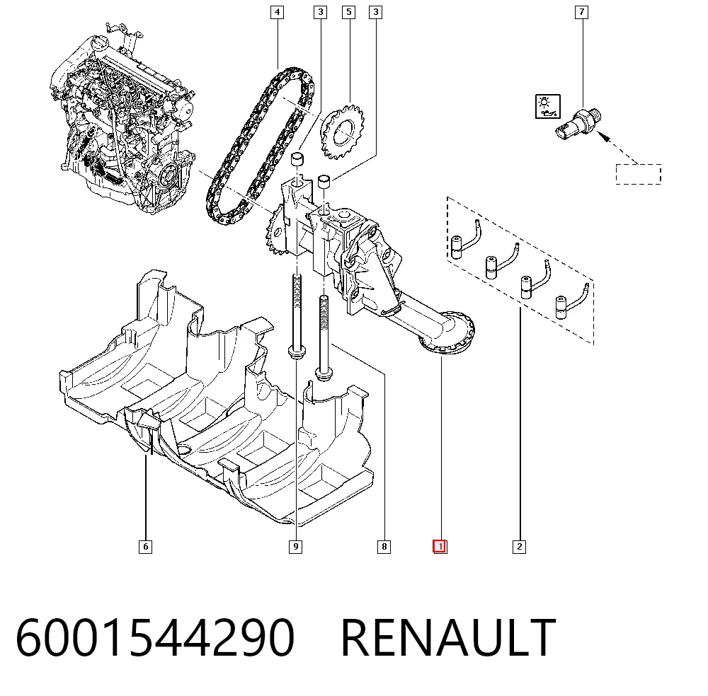 Bomba de aceite del motor Renault LOGAN I (LS)