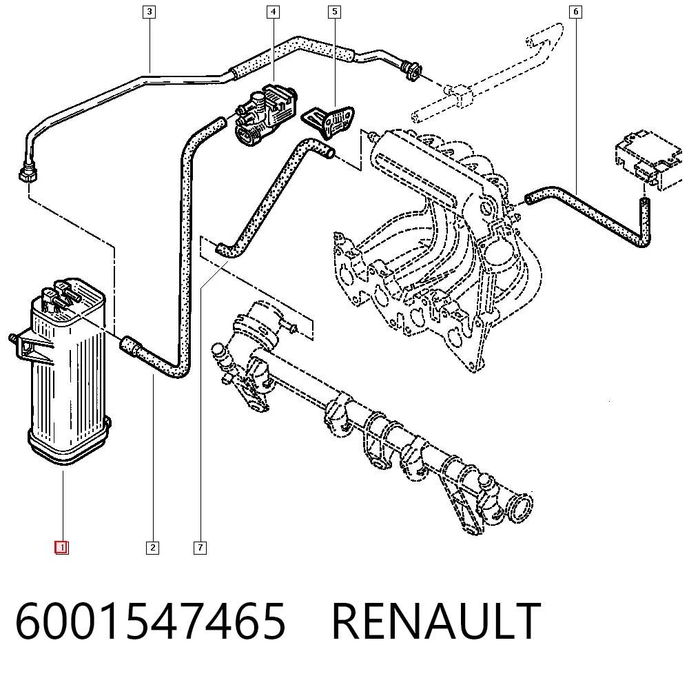 Comprar Canister EVAP Megane I LA0, LA1