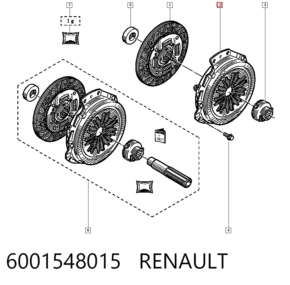  Plato de presión de embrague Renault Clio 