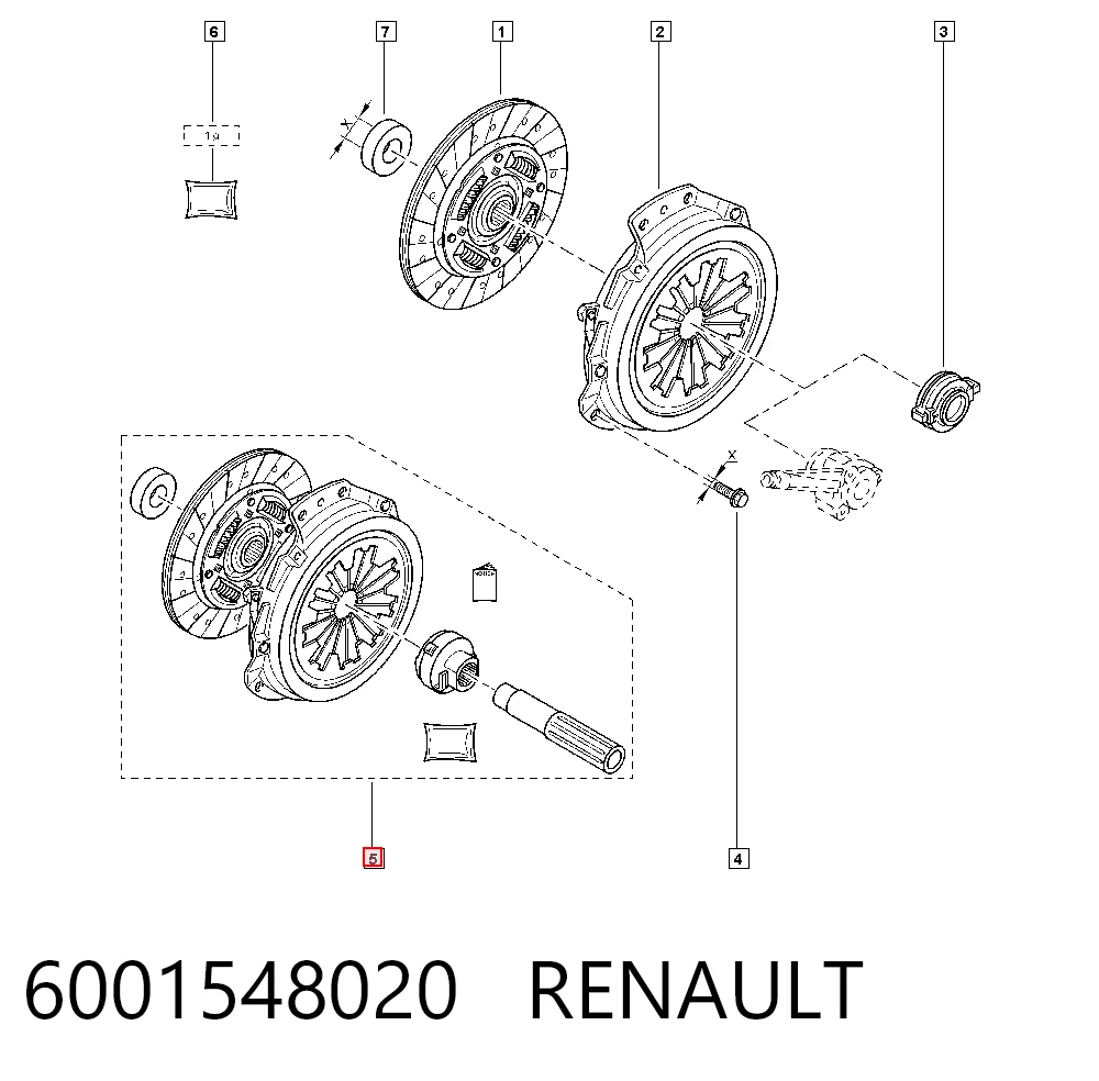 Precio del repuesto Kit de embrague LOGAN II sedán