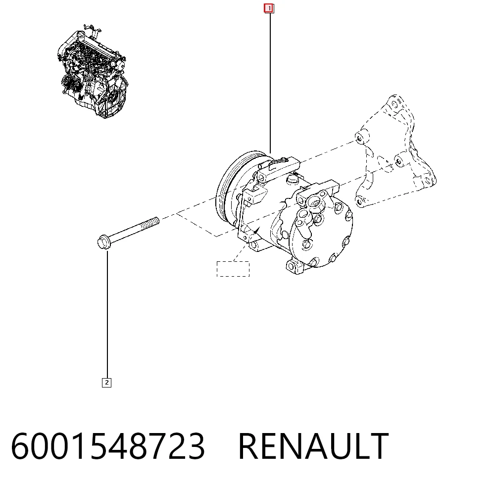 Compresor de ac para Dacia Sandero I (BS0, 1)