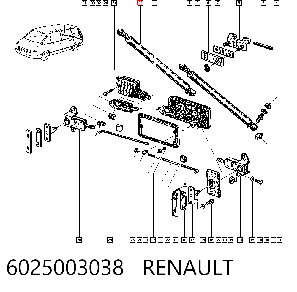 Comprar Amortiguador de la tapa del maletero Renault Espace I J11 a bajo precio