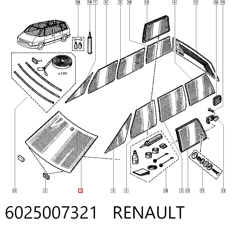 Comprar Parabrisas Renault Espace I J11 a bajo precio