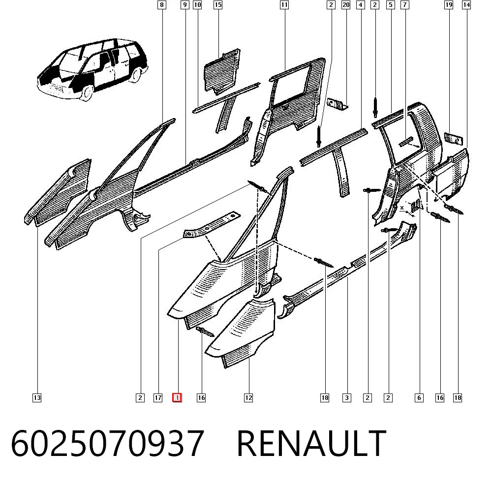 Comprar Aleta delantera izquierda Renault Espace I J11 a bajo precio