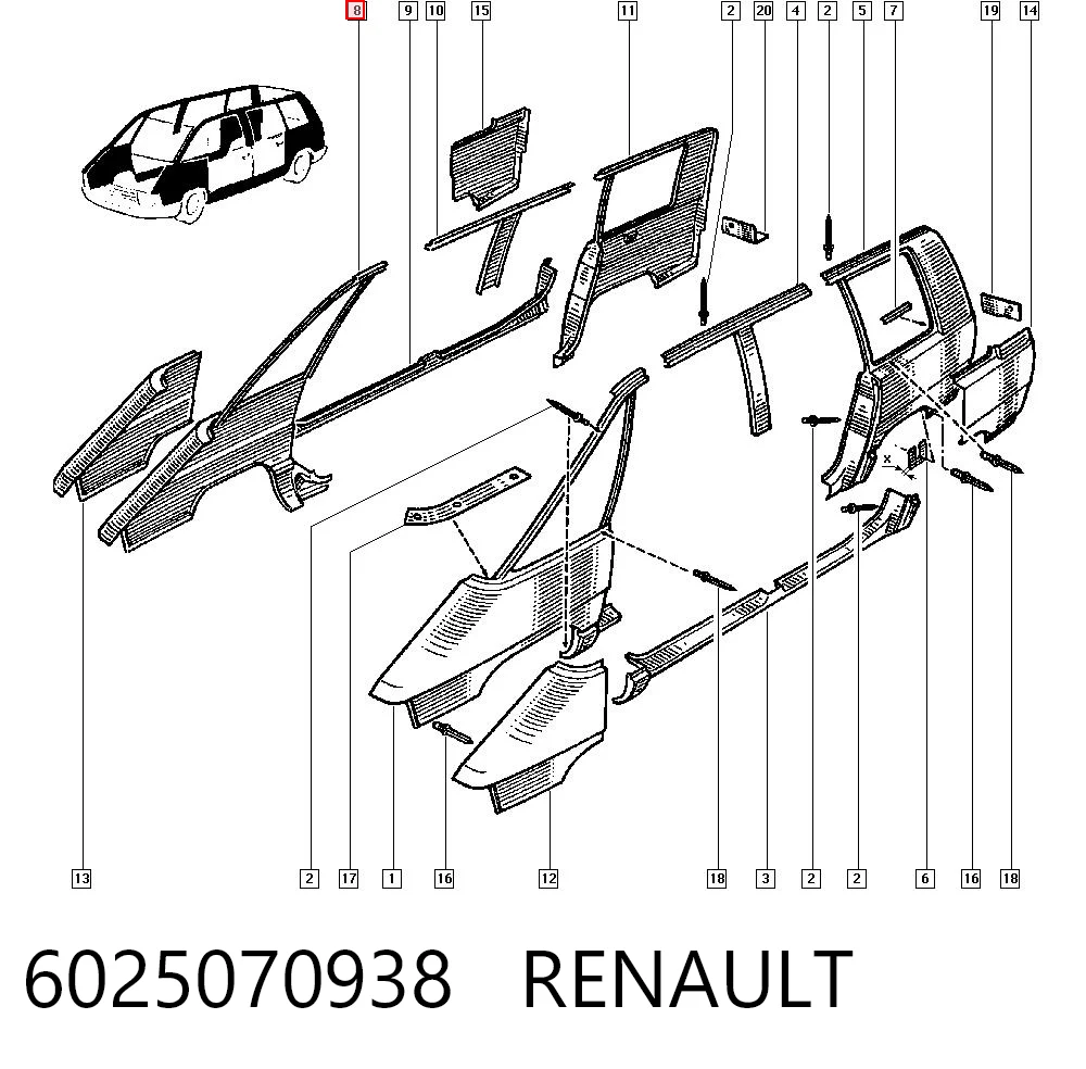 Comprar Aleta delantera derecha Renault Espace I J11 a bajo precio