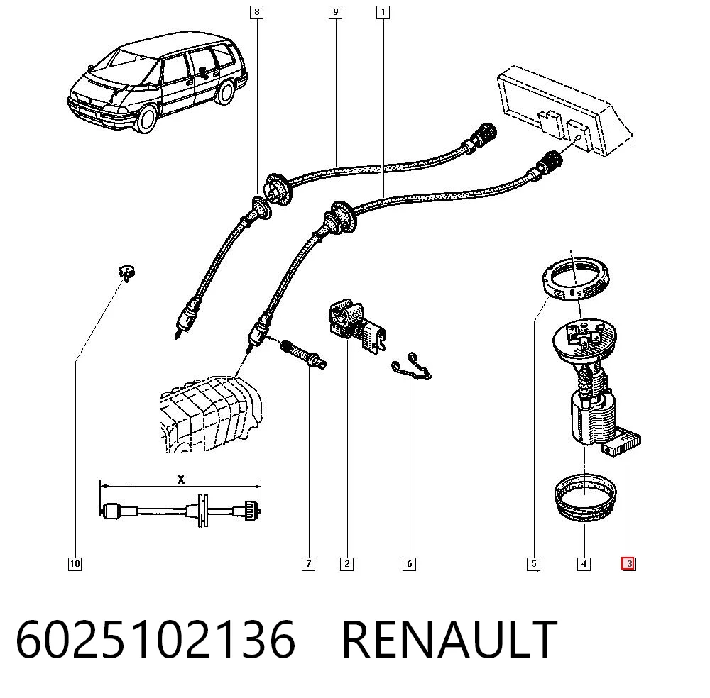Comprar Aforador de nivel de combustible Renault Espace I J11 a bajo precio