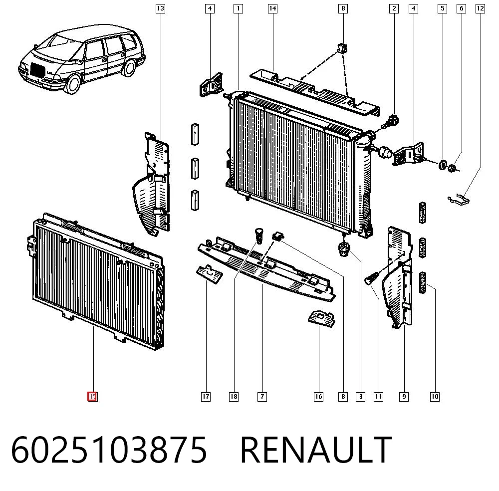 Comprar Condensador de aire acondicionado Renault Espace II J63 a bajo precio