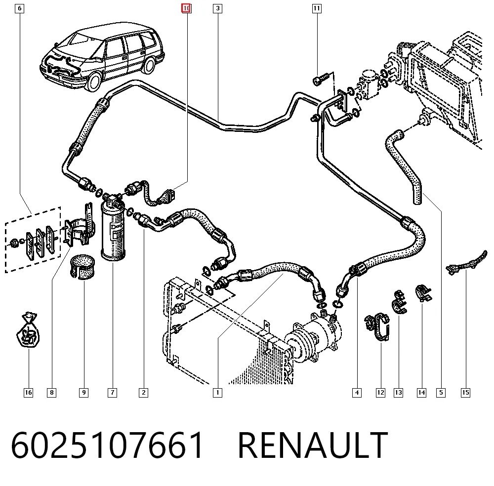 Comprar Sensor de presión absoluta del aire acondicionado Renault Espace II J63 a bajo precio