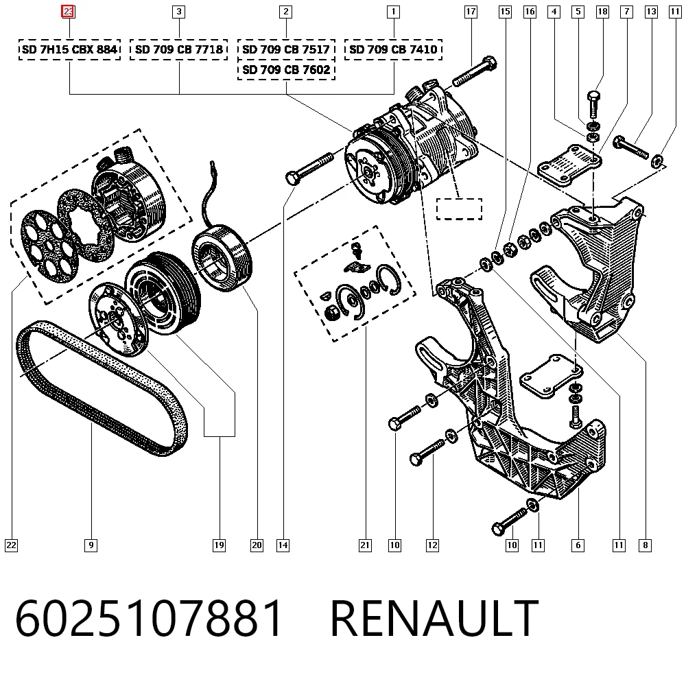 Precio del repuesto Compresor de ac Espace II monovolumen