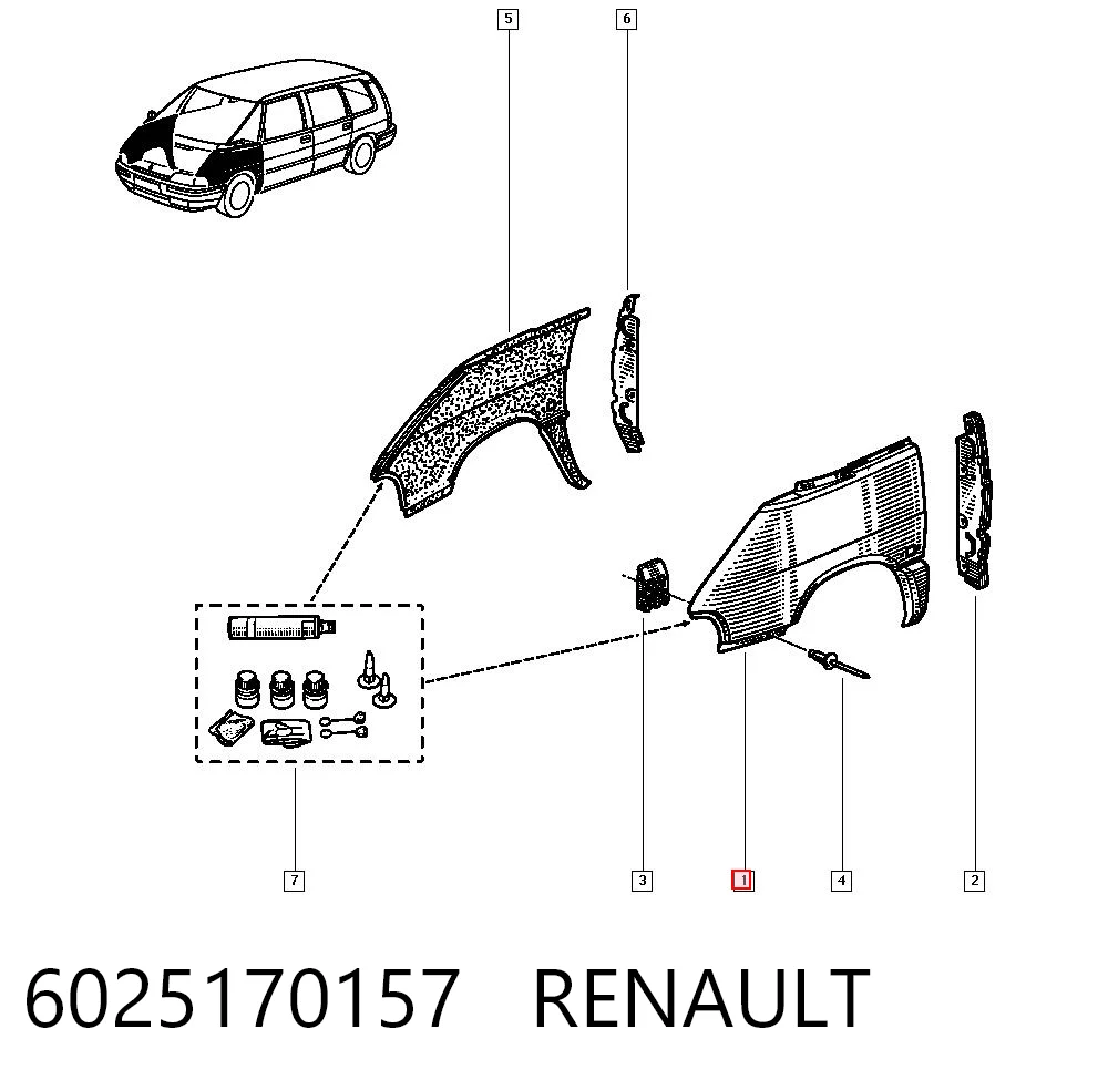 Comprar Aleta delantera izquierda Renault Espace II J63 a bajo precio