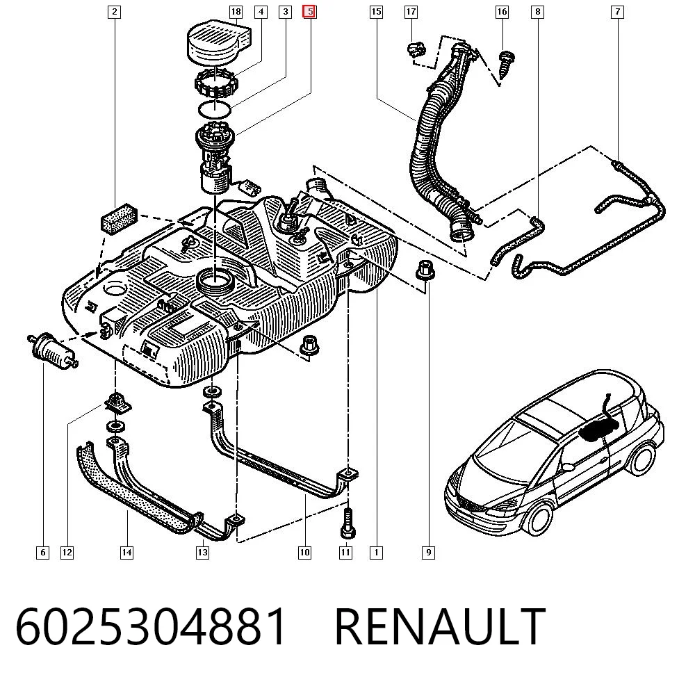 Comprar Aforador de nivel de combustible Renault Espace III JE a bajo precio