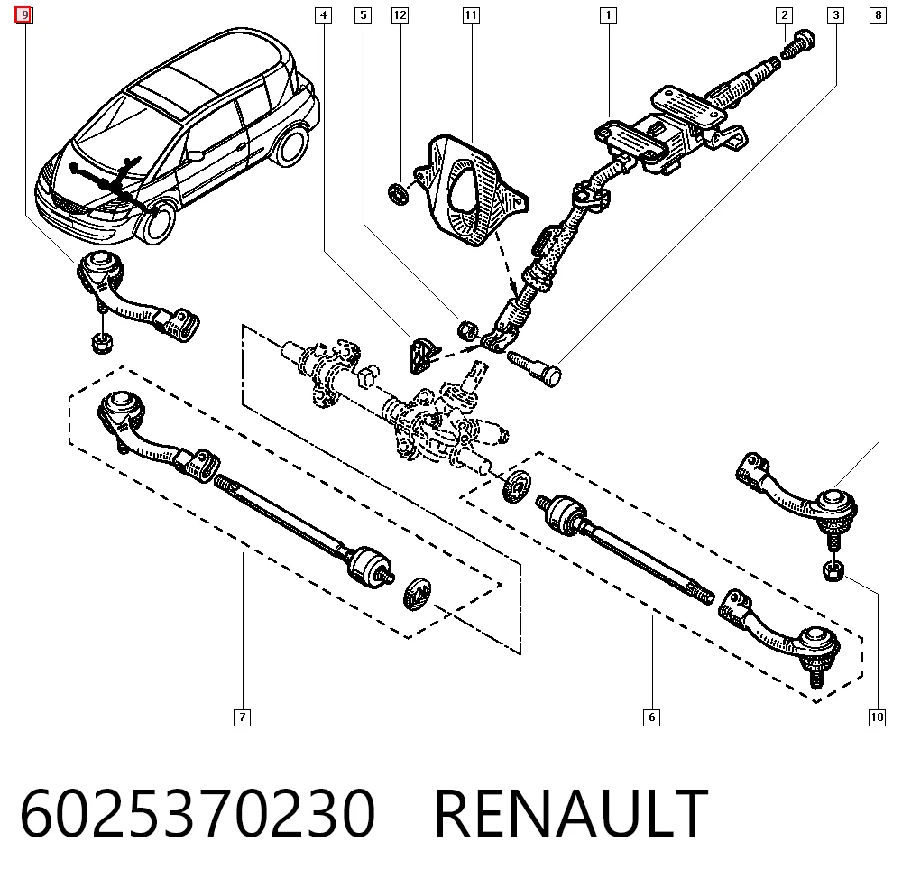 Rótulas de dirección Renault Espace III monovolumen comprar en España