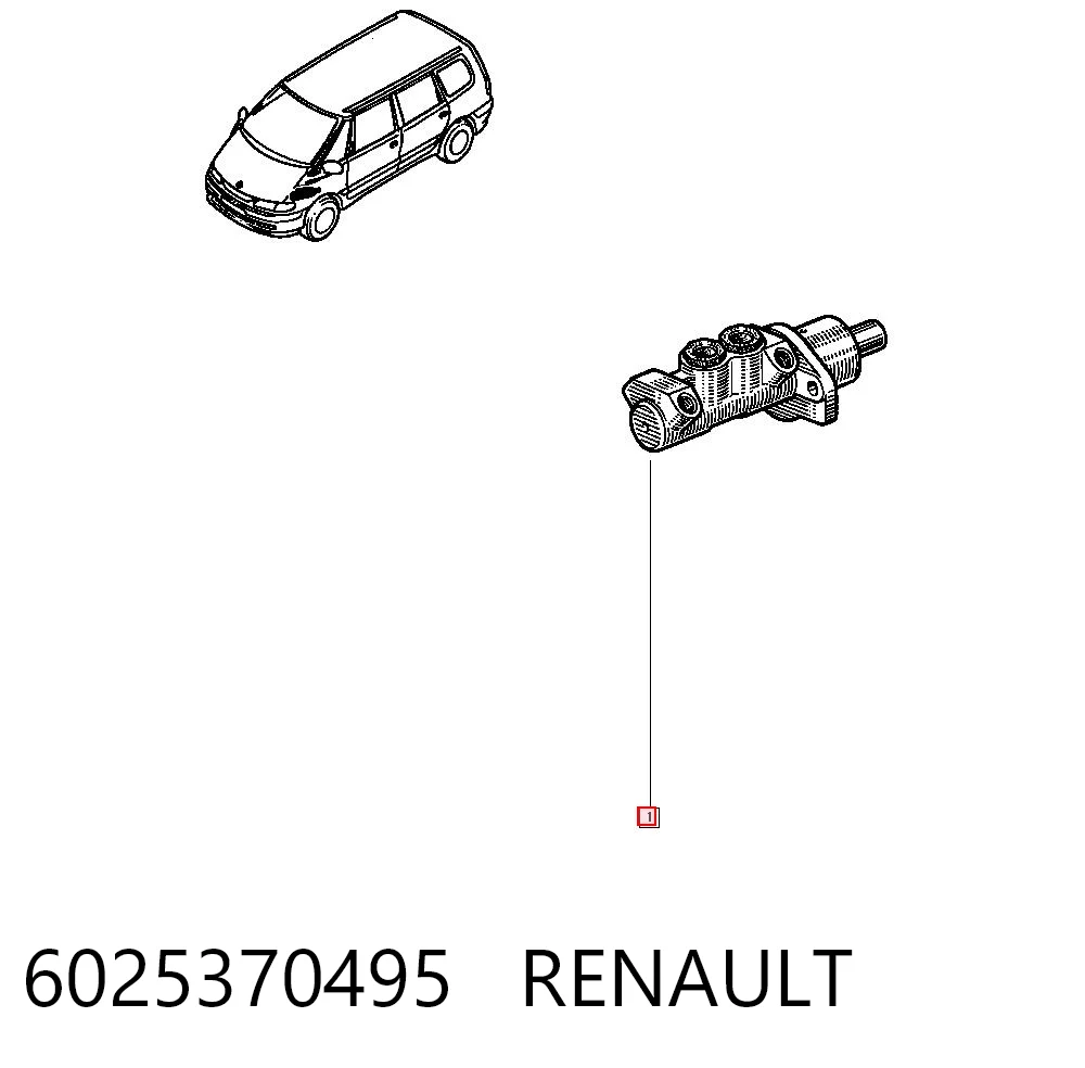 Comprar Cilindro principal de freno Renault Espace III JE a bajo precio
