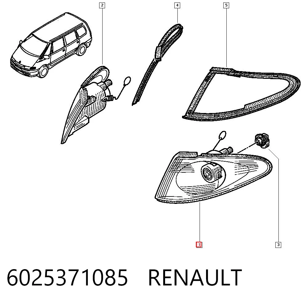 605119E Polcar Intermitente izquierdo
