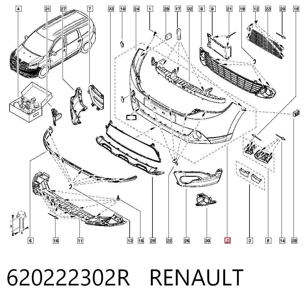 Comprar Parachoques delantero Dacia Lodgy  JS a bajo precio