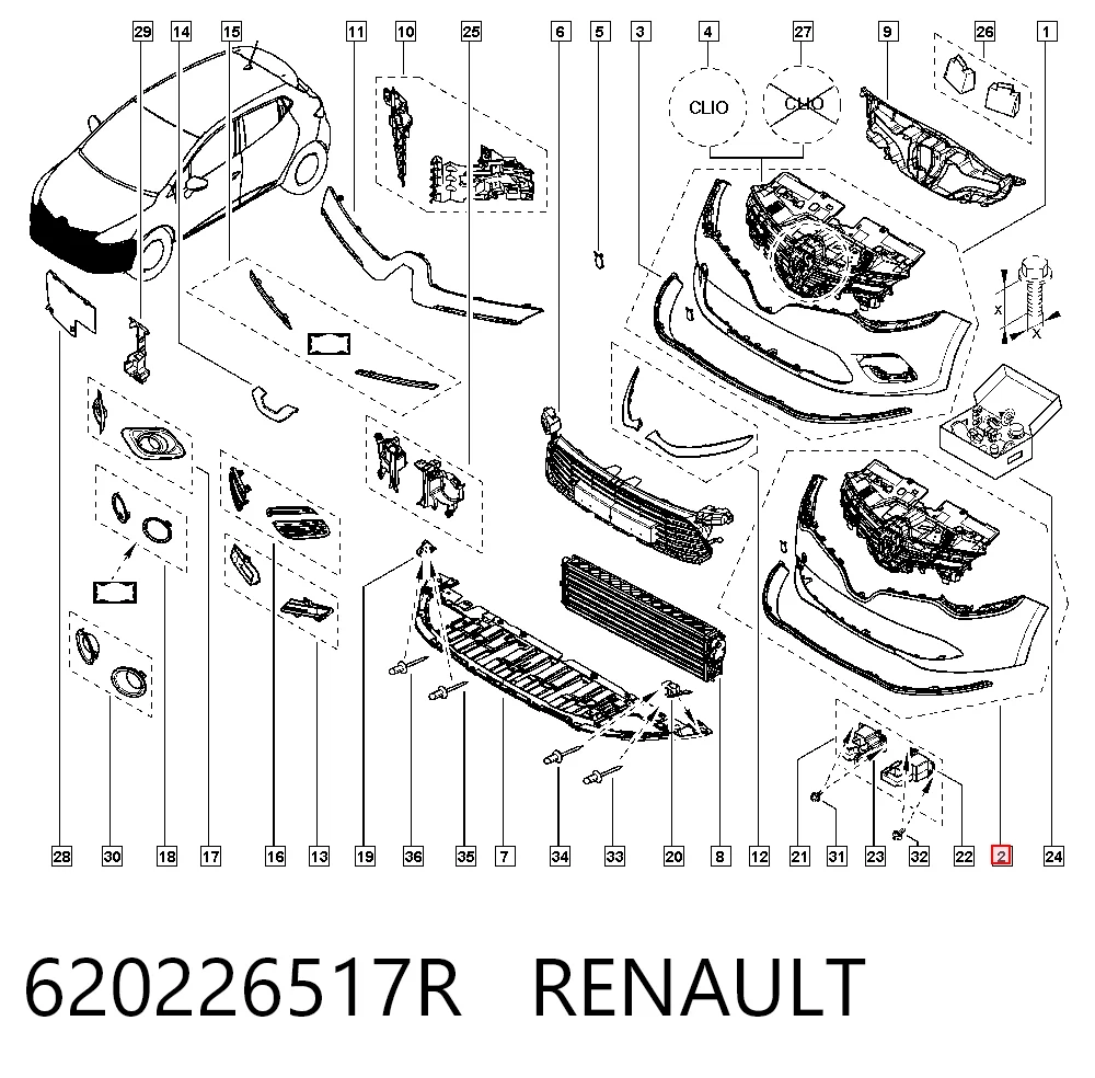 Comprar Paragolpes Renault Clio III BR01, CR01