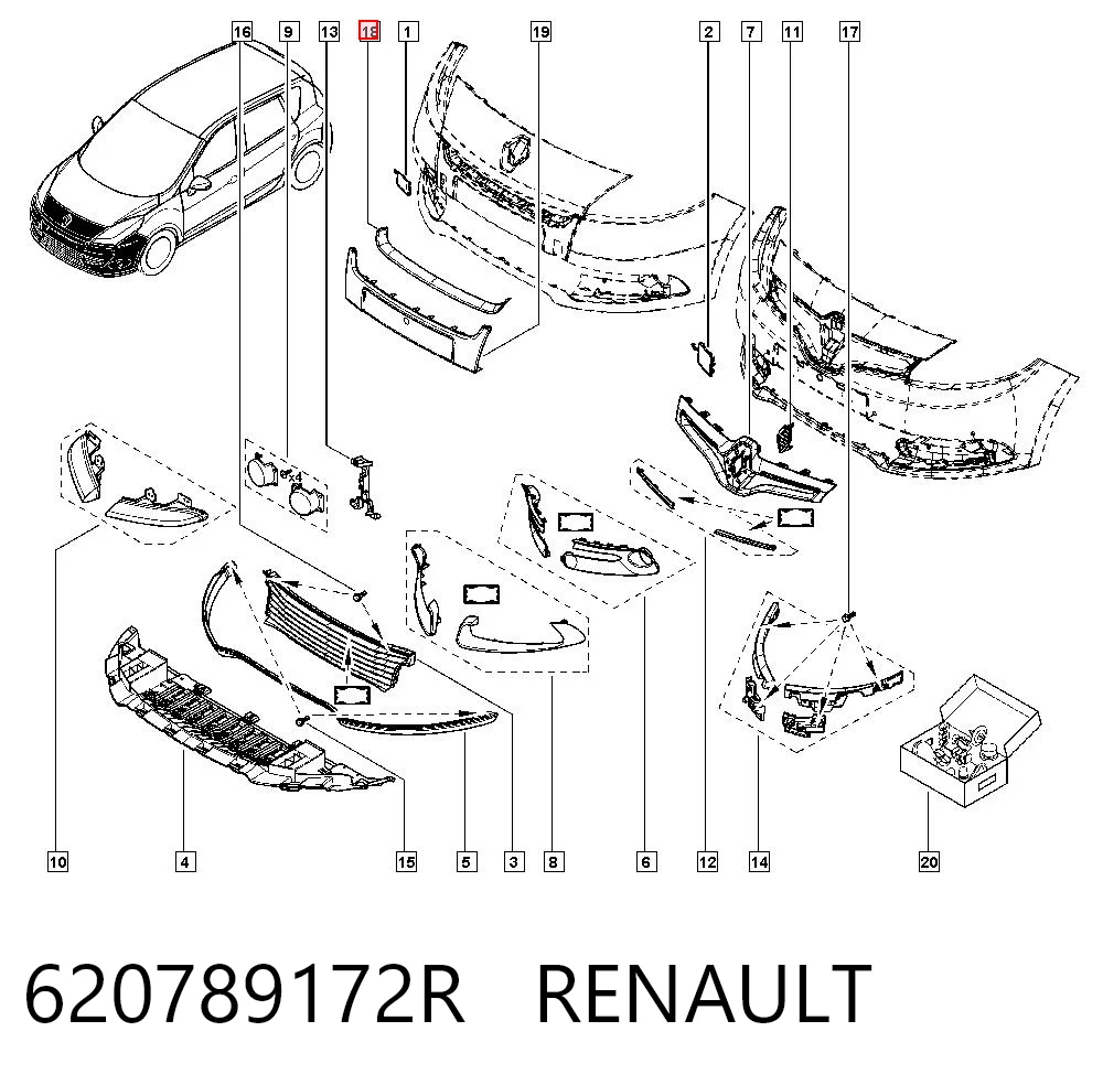 Comprar 60730754 Polcar Moldura de rejilla del radiador