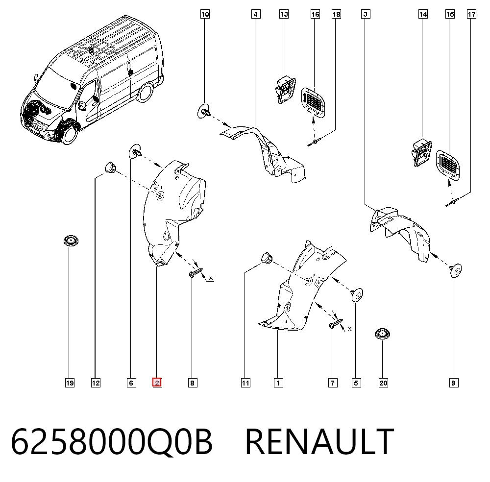 6258000Q0B Renault (RVI)