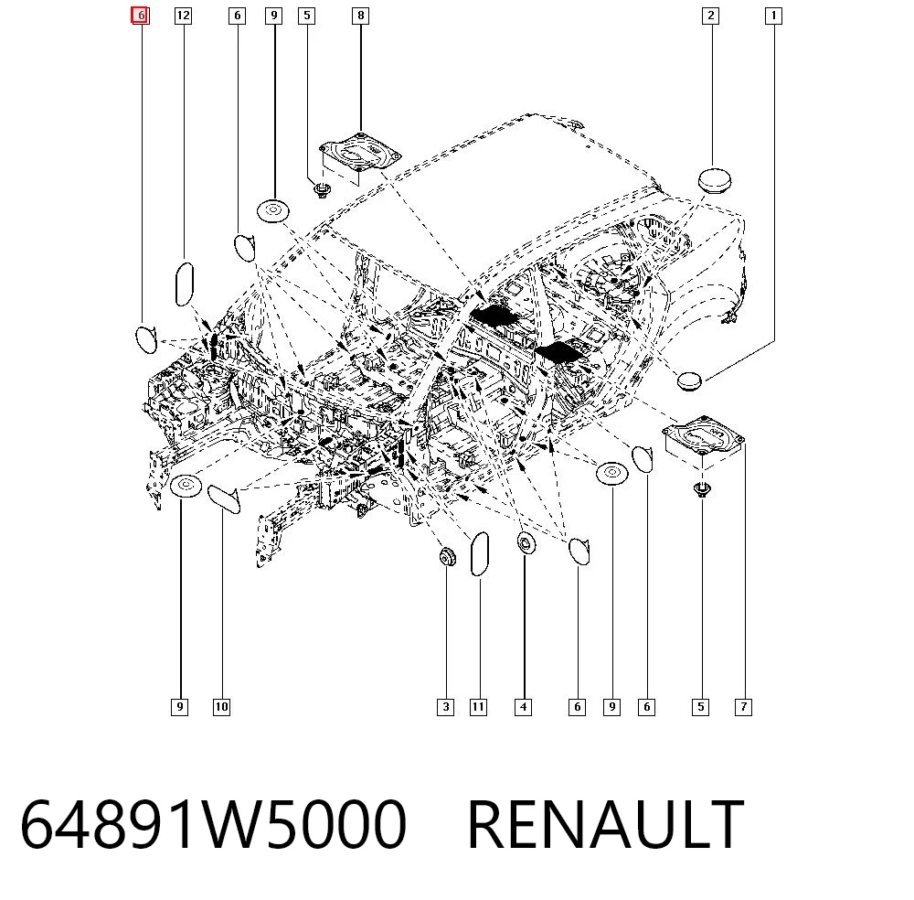 64891W5000 RENAULT