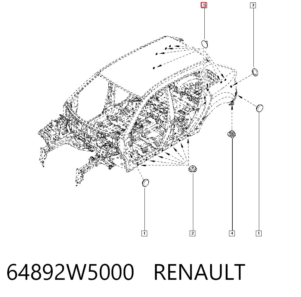 64892W5000 Renault (RVI)