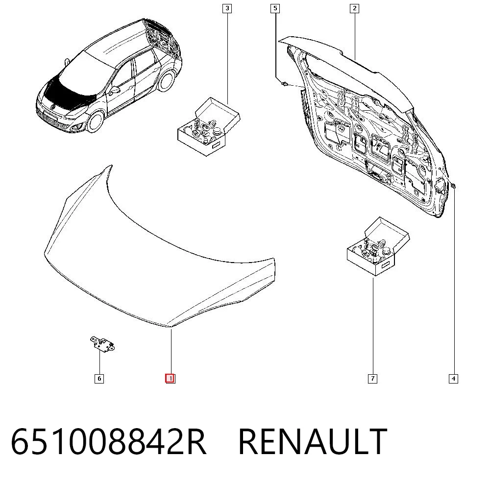 Comprar Capó Renault Scenic III JZ0, JZ1 a bajo precio