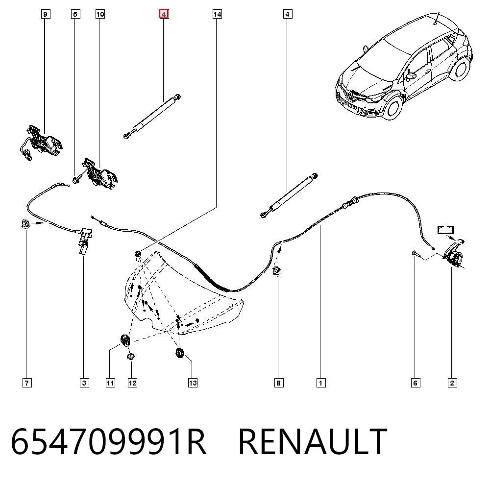 Comprar Amortiguador de capó A8  4E2, 4E8