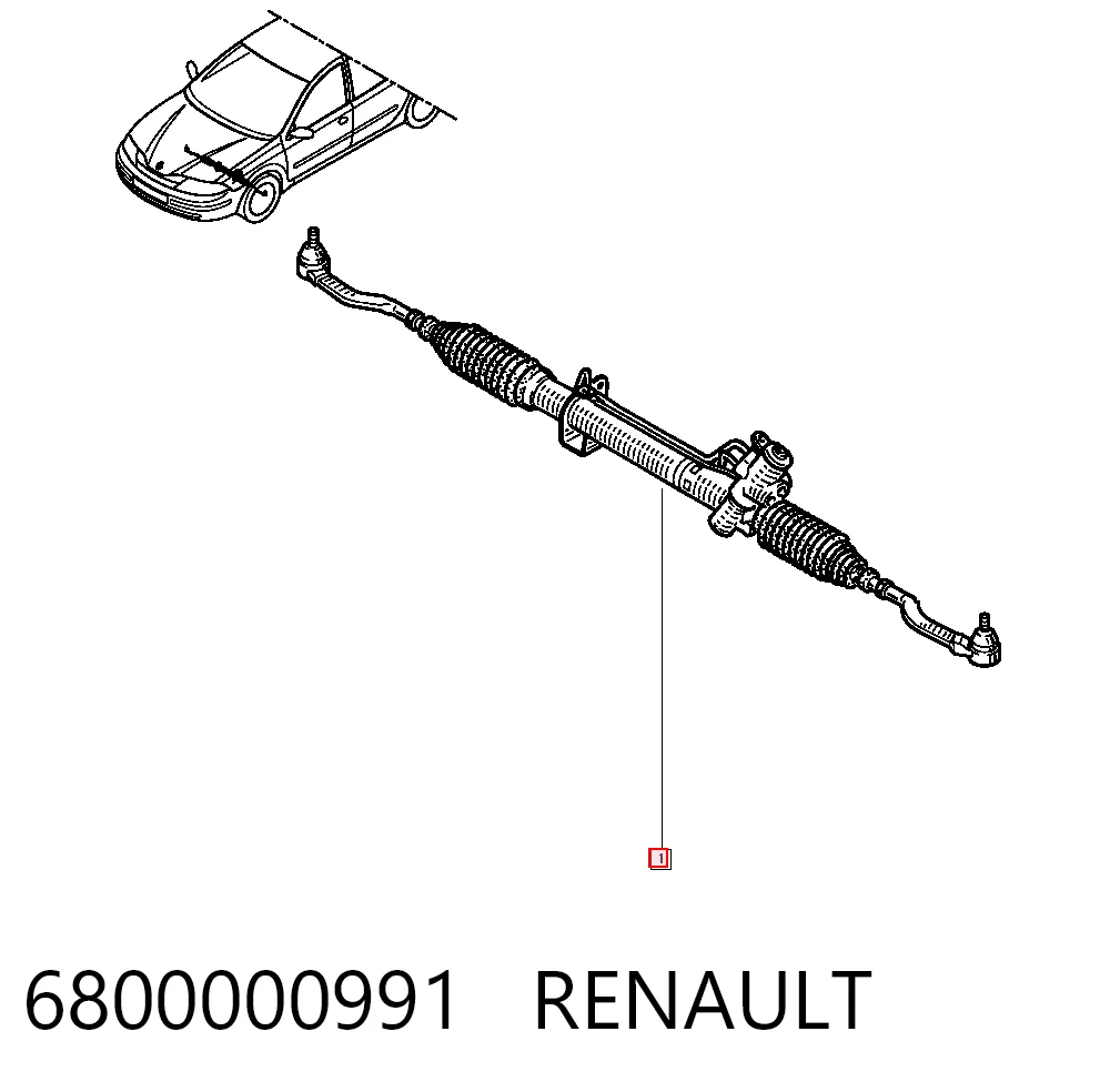 Engranaje de dirección Renault Laguna II hatchback (BG0, BG1) (2001 - 2007) precio, desde 72,79 EUR
