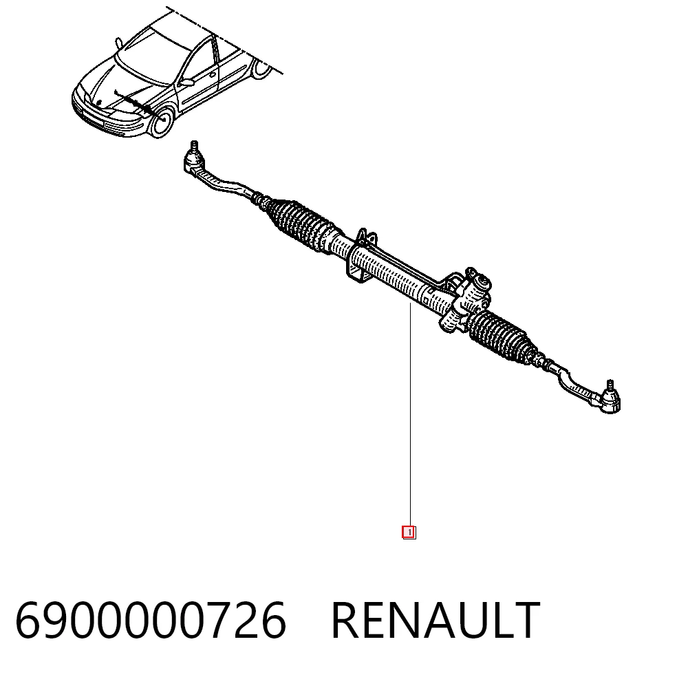  Cremallera de dirección Renault Laguna 2