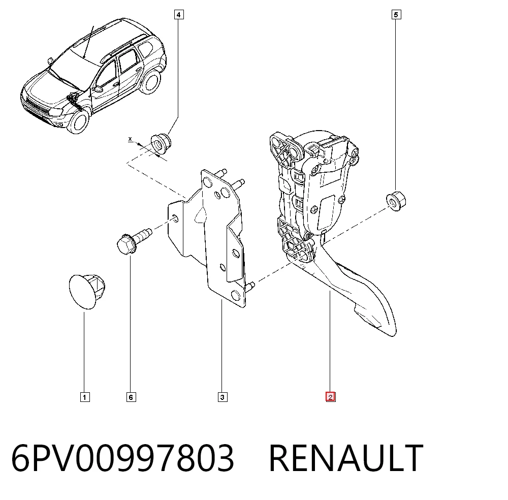 Comprar Pedal del acelerador Renault DUSTER I HS